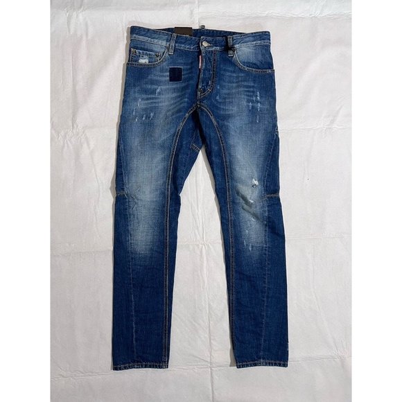 DSQUARED2 Mens Tidy Biker Jeans IT48 W34 Denim S71LA0892S30309470 NWT - Picture 7 of 16